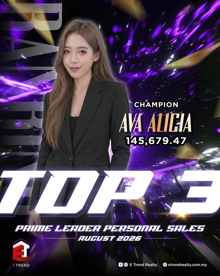 Ava Alicia named Prime Leader Personal Sales champion, August 2026