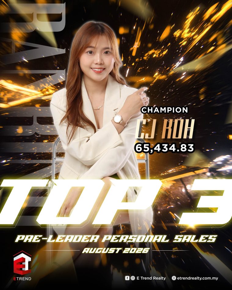 CJ Koh named Pre-Leader Personal Sales champion, August 2026
