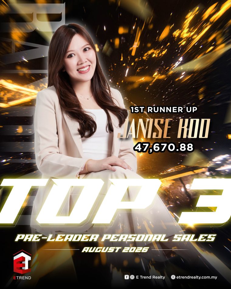 Janise Koo named Pre-Leader Personal Sales first runner up, August 2026