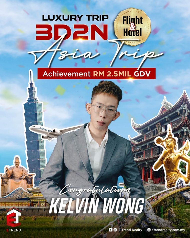 Kelvin Wong earned the RM2.5 million GDV Asia Trip incentive
